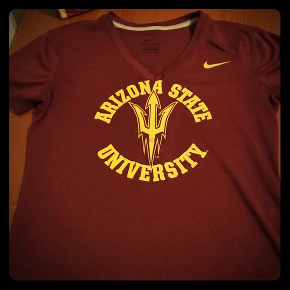Nike Swoosh Arizona State University Dri-Fit Vneck - Picture 1 of 3